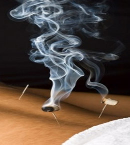 Moxa on needles Moxa on needles